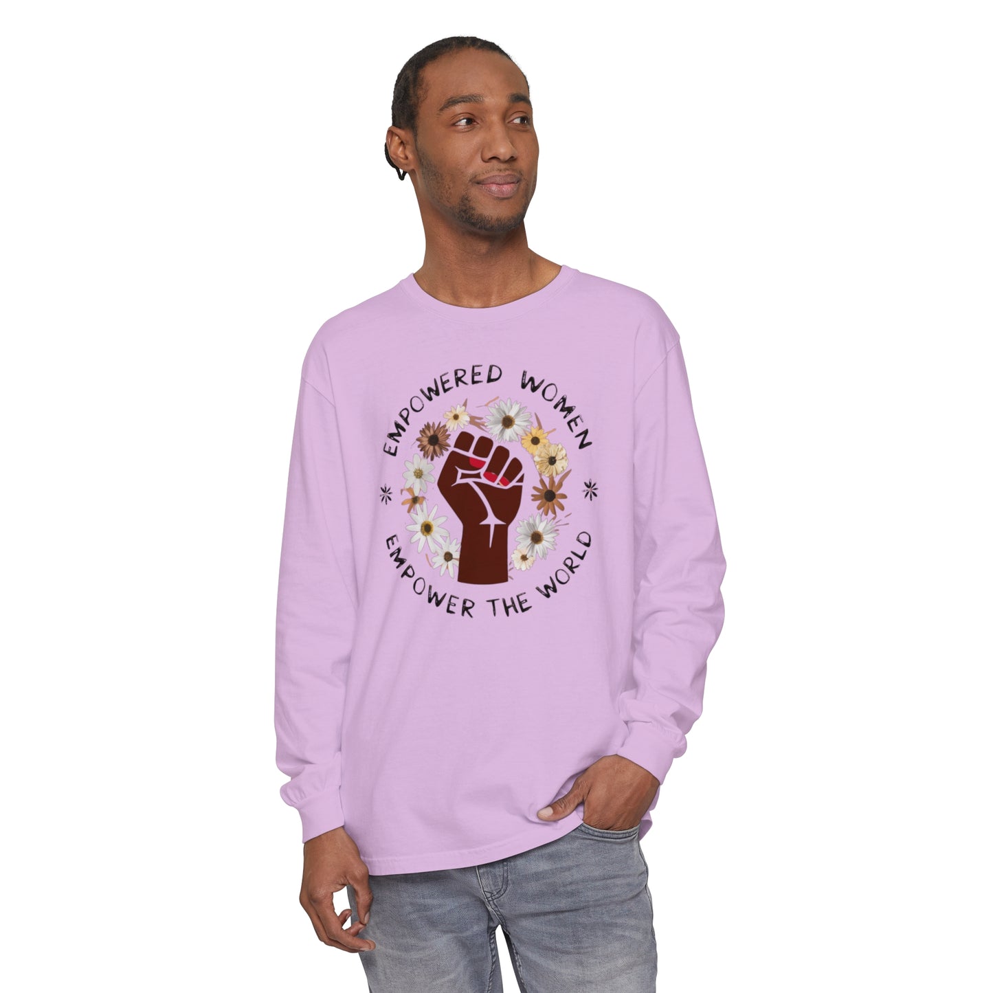 Empowered Women Women Garment-dyed Long Sleeve T-Shirt