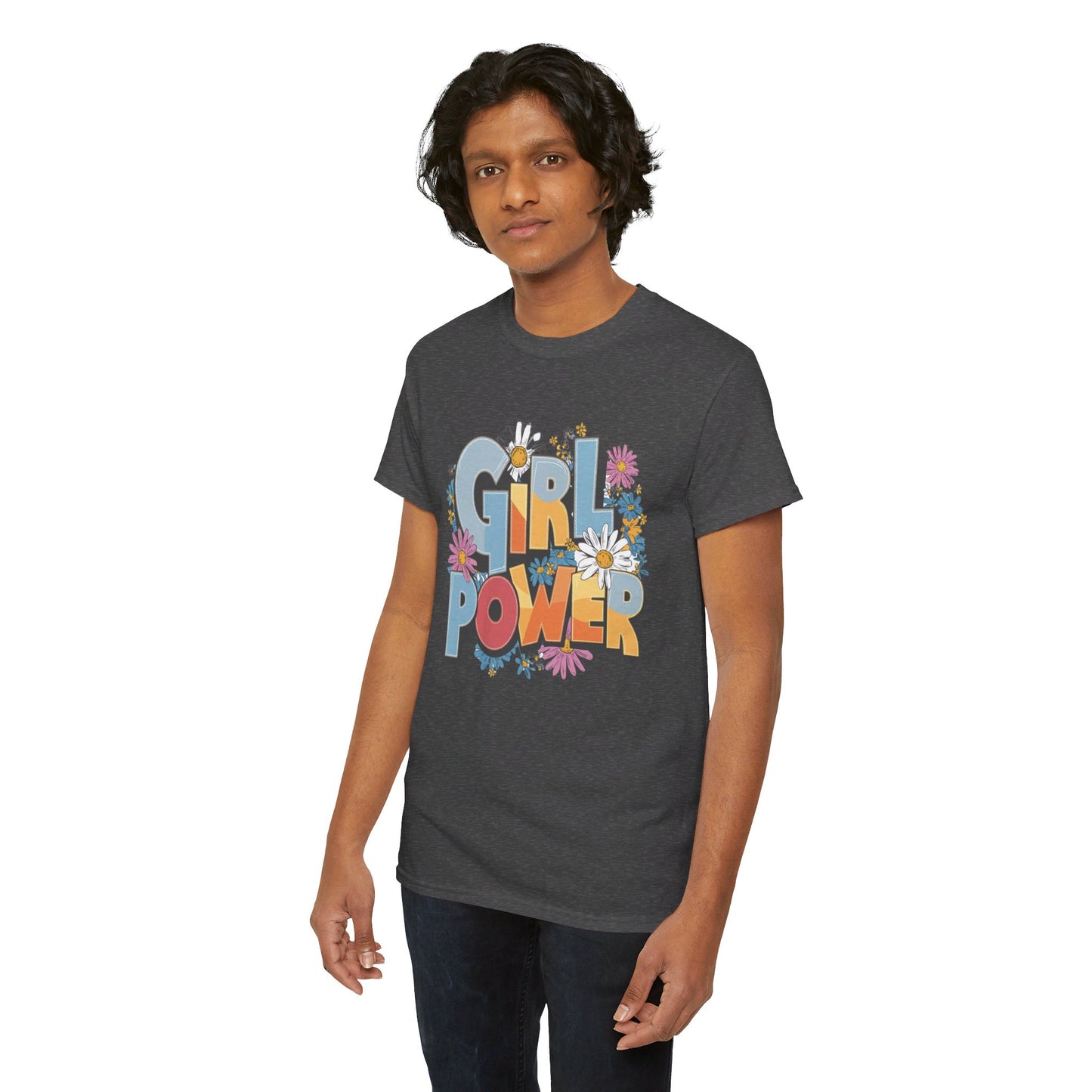 Girl Power Women Heavy Cotton Tee