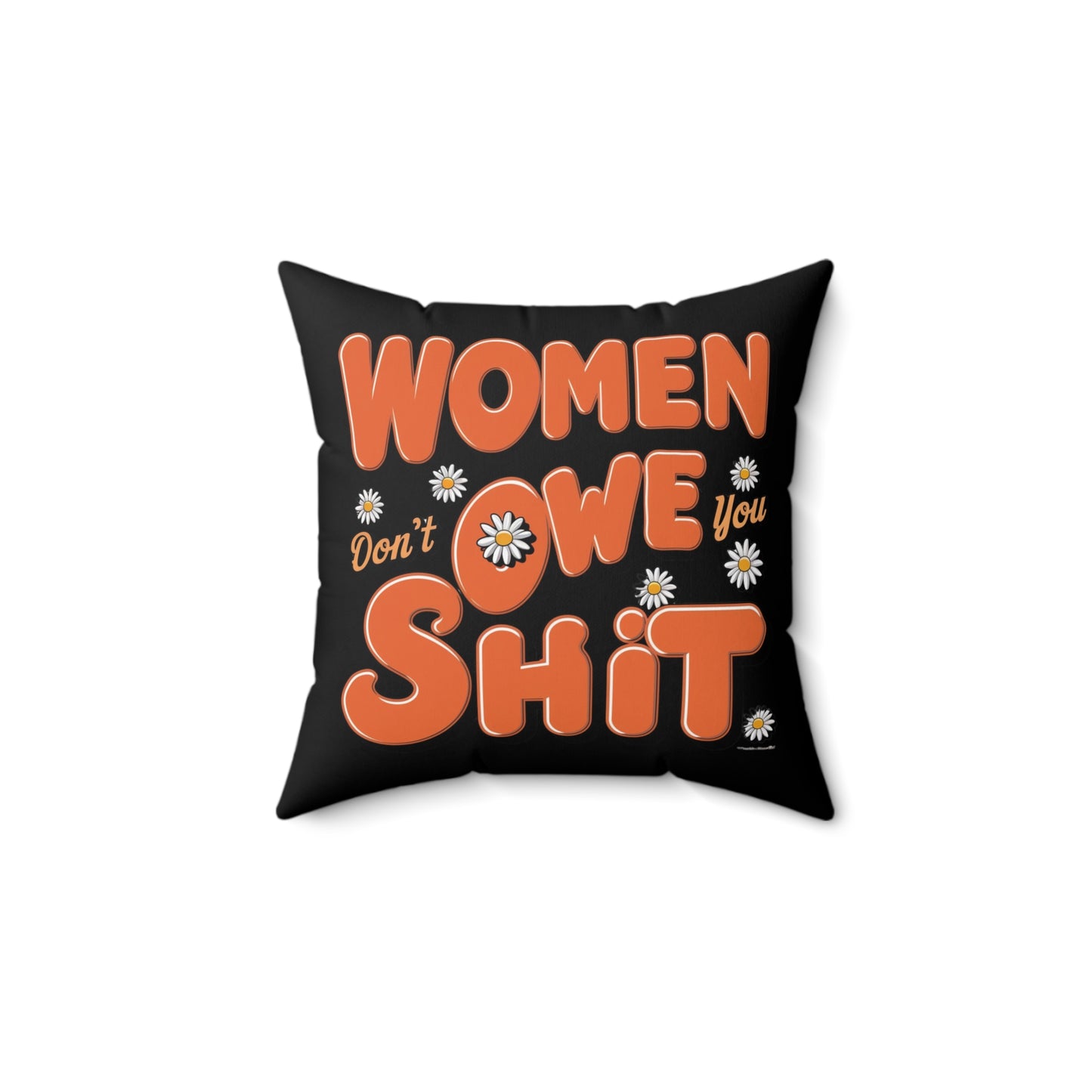 Women Spun Polyester Square Pillow