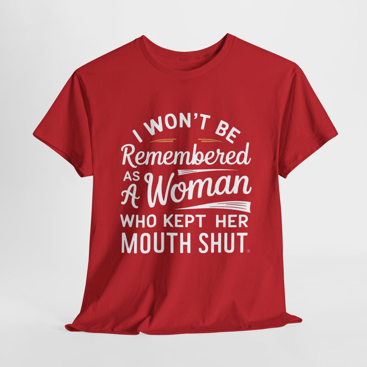 I WON'T Be Printed  T Shirt with Hearts