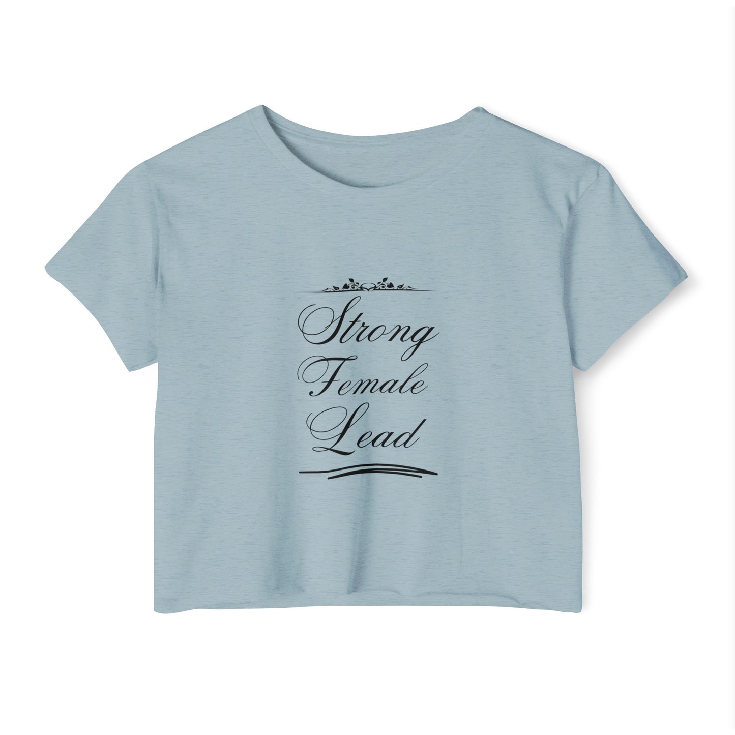 strong women never Women's Festival Crop Top