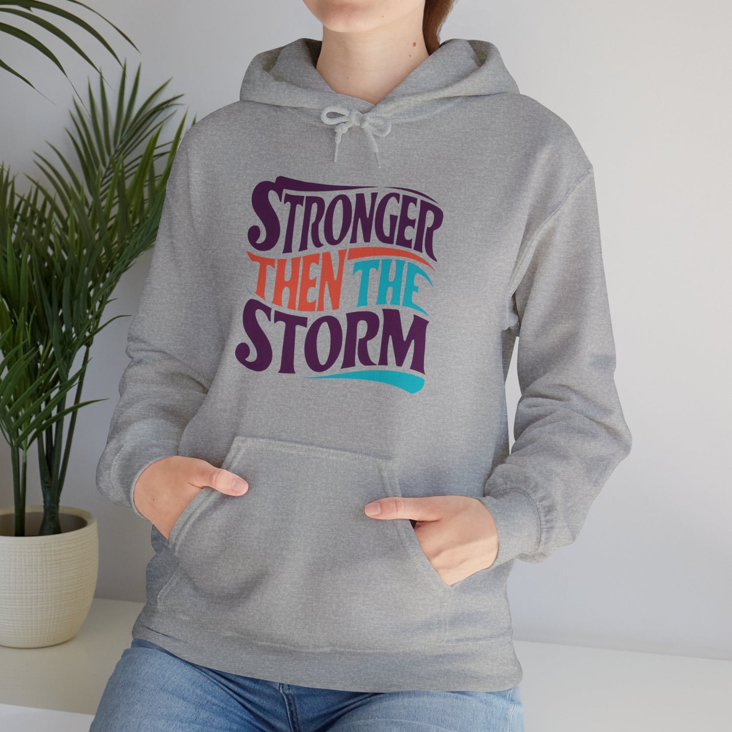 Stronger Than The Storm Unisex Heavy Blend™ Hooded Sweatshirt