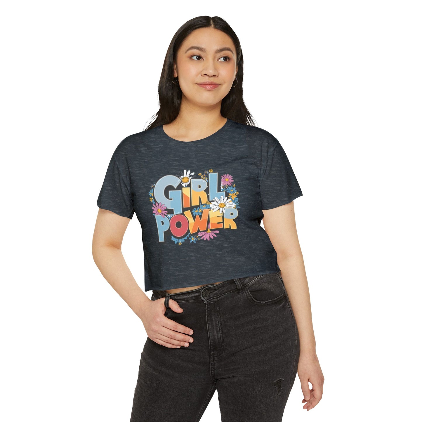 Girl Power Women's Festival Crop Top