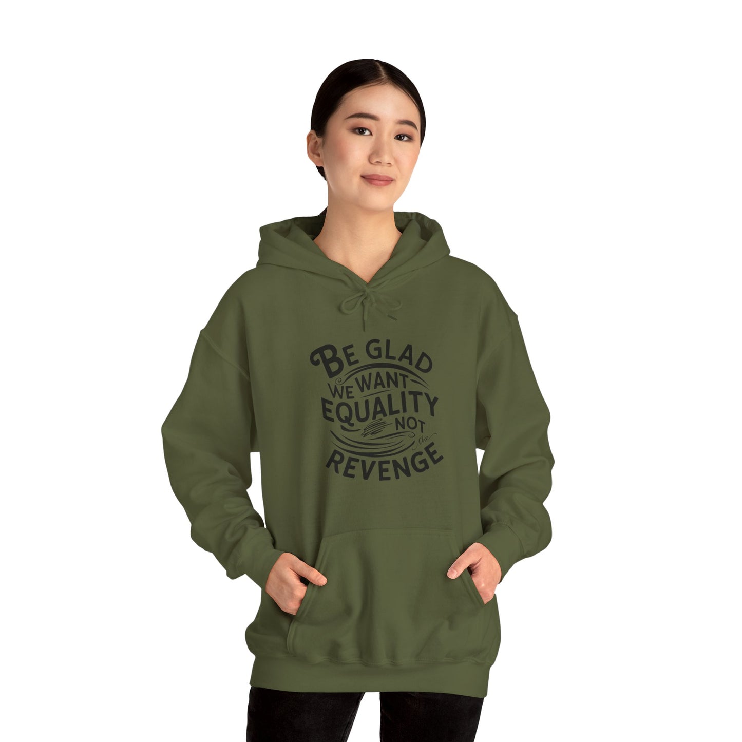 Be Glad Printed Unisex Heavy Blend™ Hooded Sweatshirt