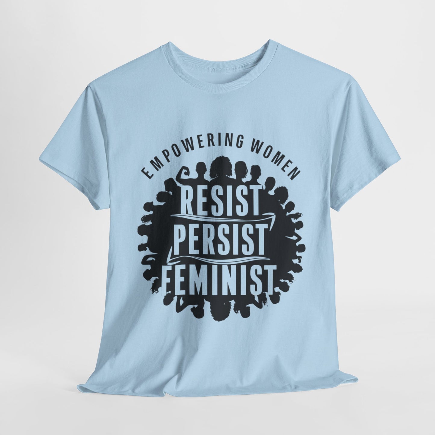 Empowering Women Printed T Shirt with Hearts