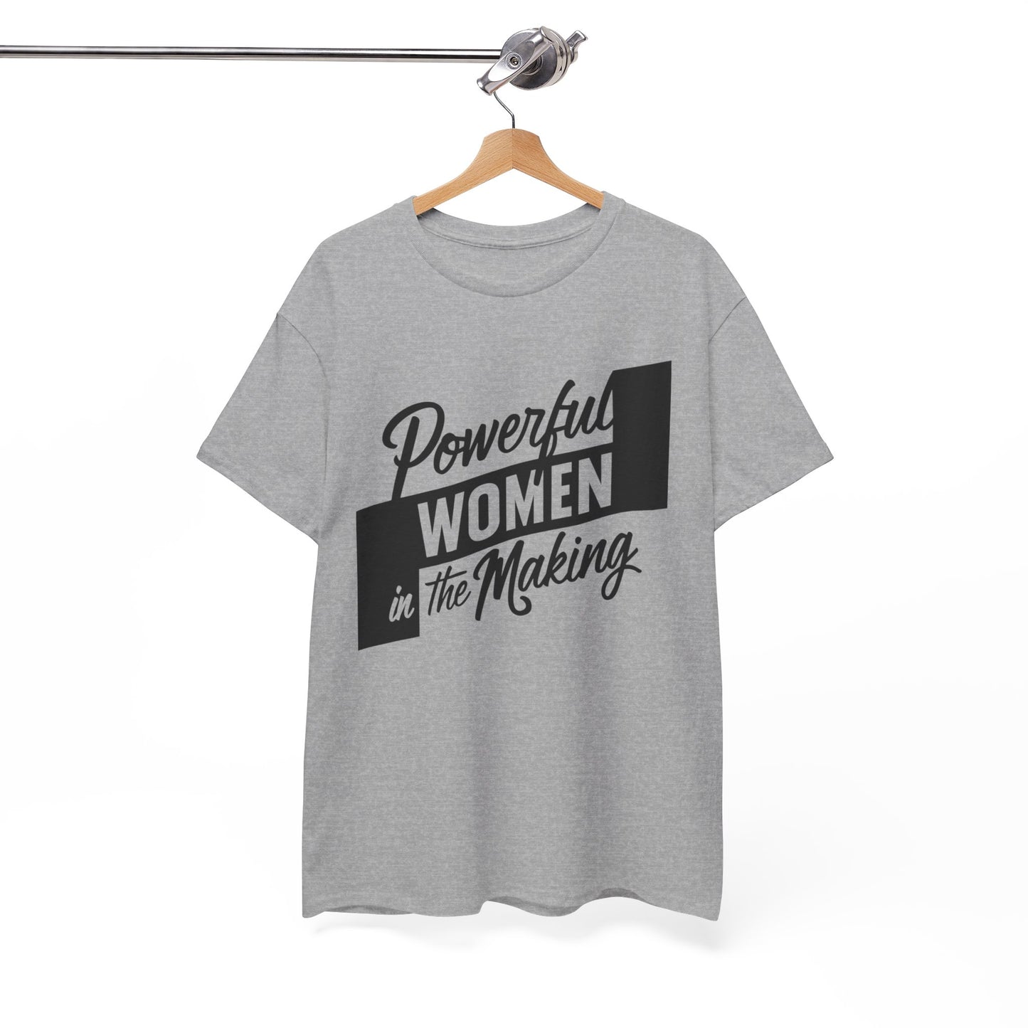 Powerful Women Printed T Shirt with Hearts