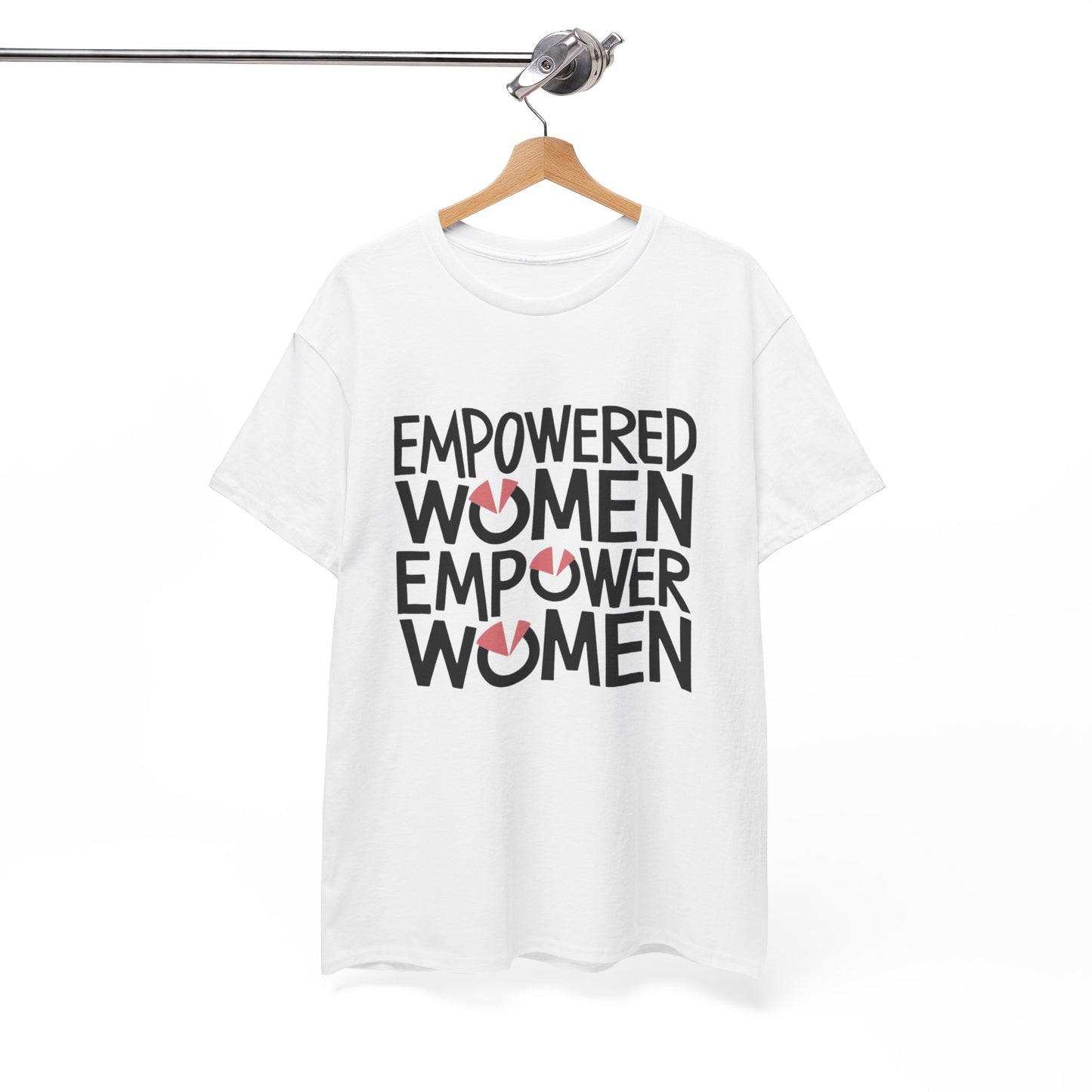 Empowered Printed T Shirt with Hearts