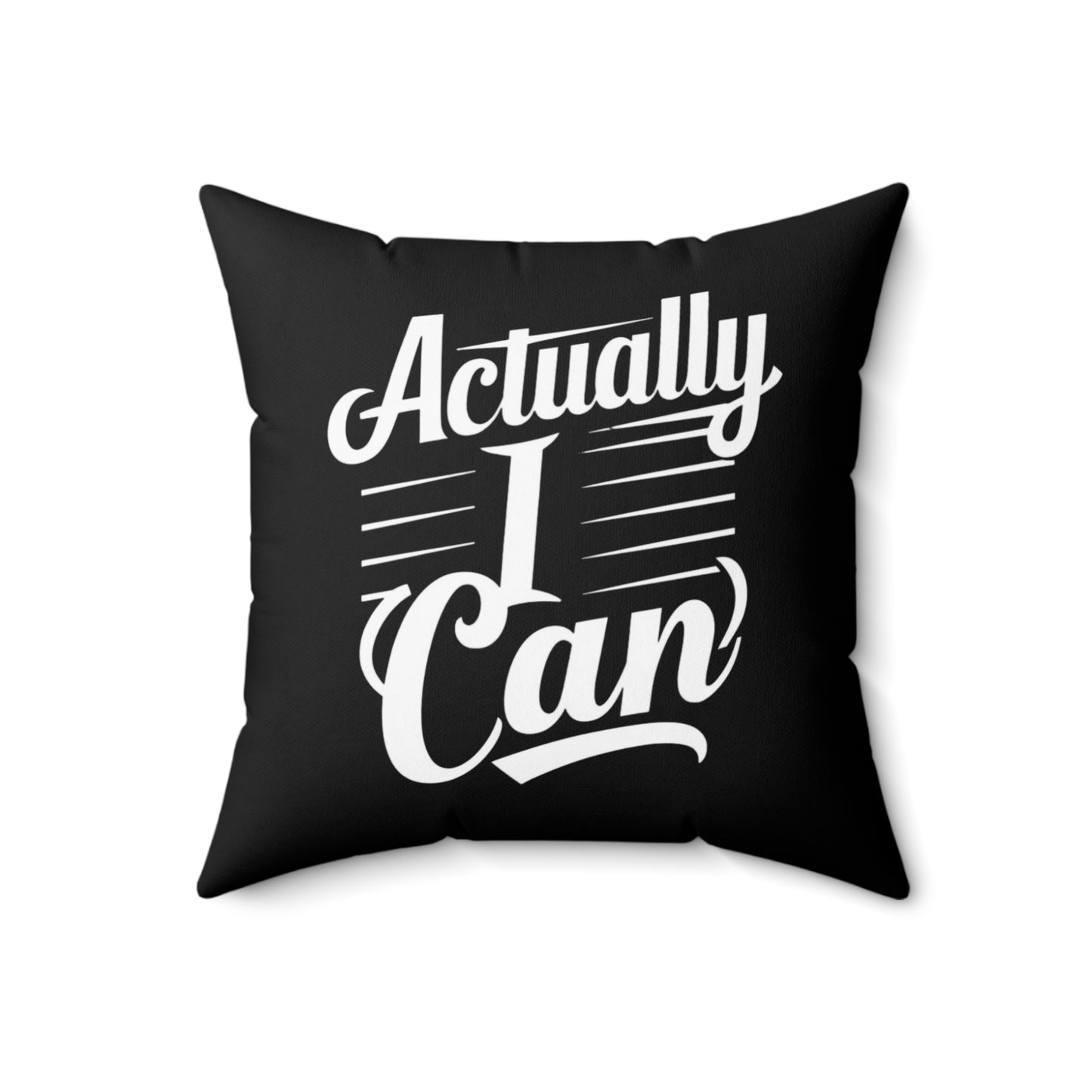 Actually Spun Polyester Square Pillow