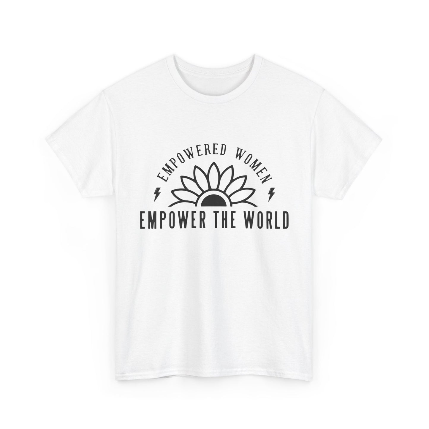 Empowered Women Printed T Shirt with Hearts