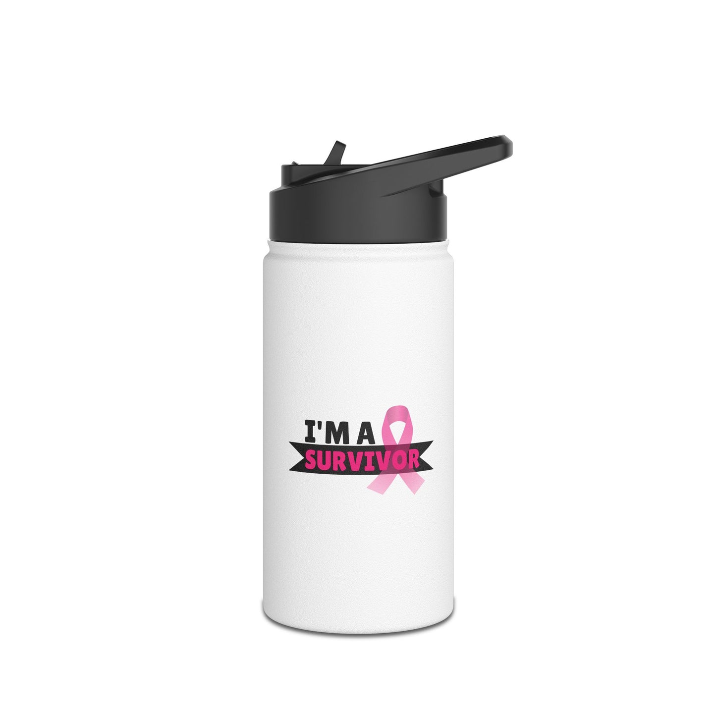 IM A Survivor  Stainless Steel Water Bottle, Standard Lid