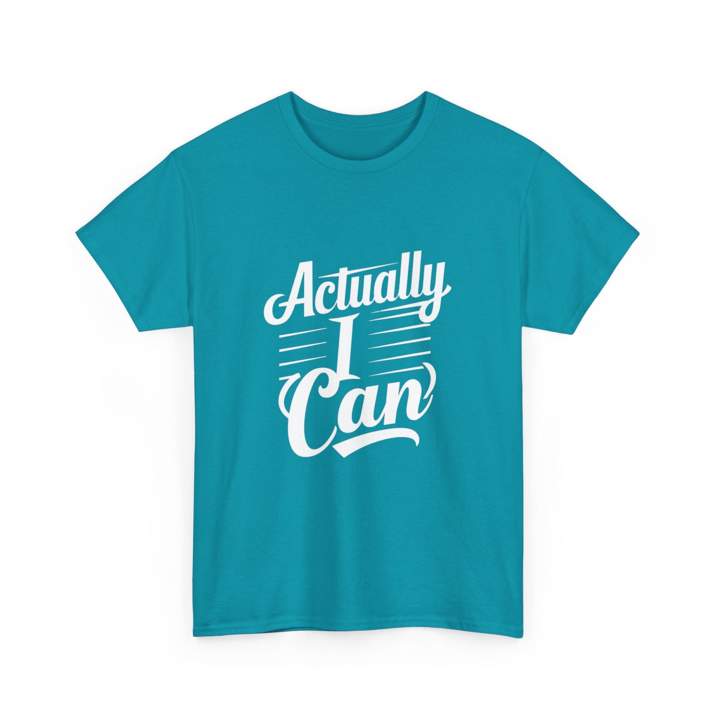 Actually I Can Women Heavy Cotton Tee