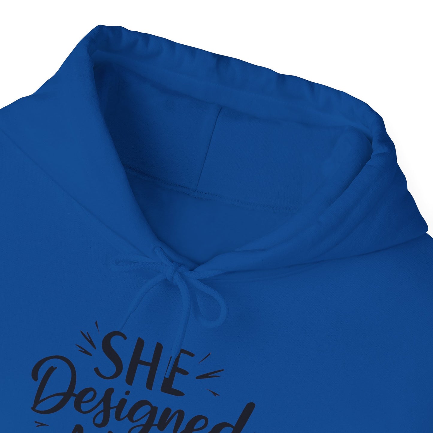 She Designed Printed Unisex Heavy Blend™ Hooded Sweatshirt