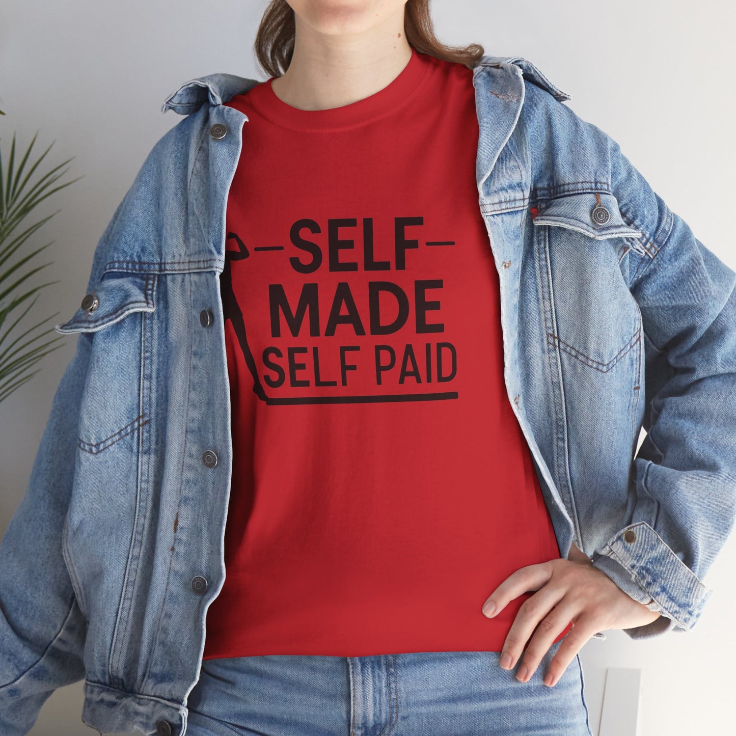 Self Made Printed T Shirt with Hearts