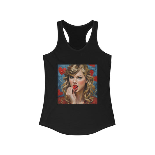Taylor Swift Tank Top with Hearts