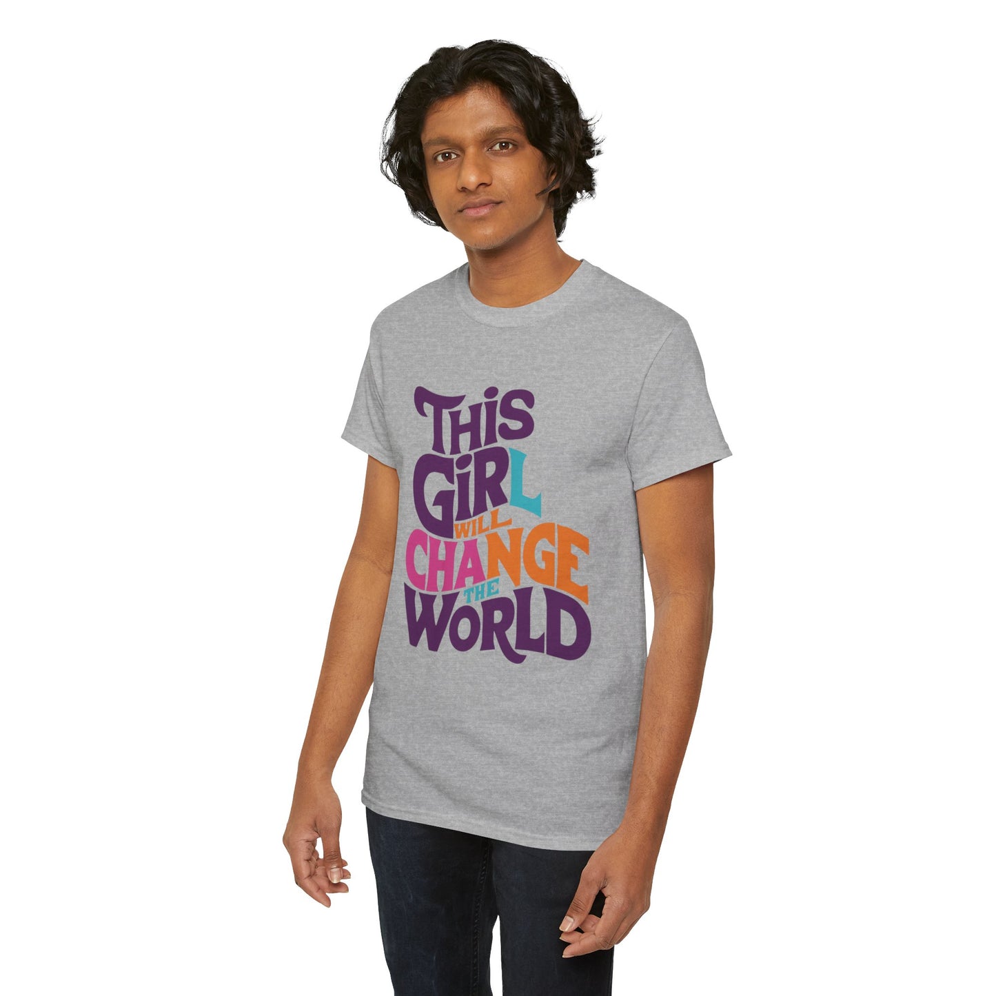 This Girl Printed  T Shirt with Hearts