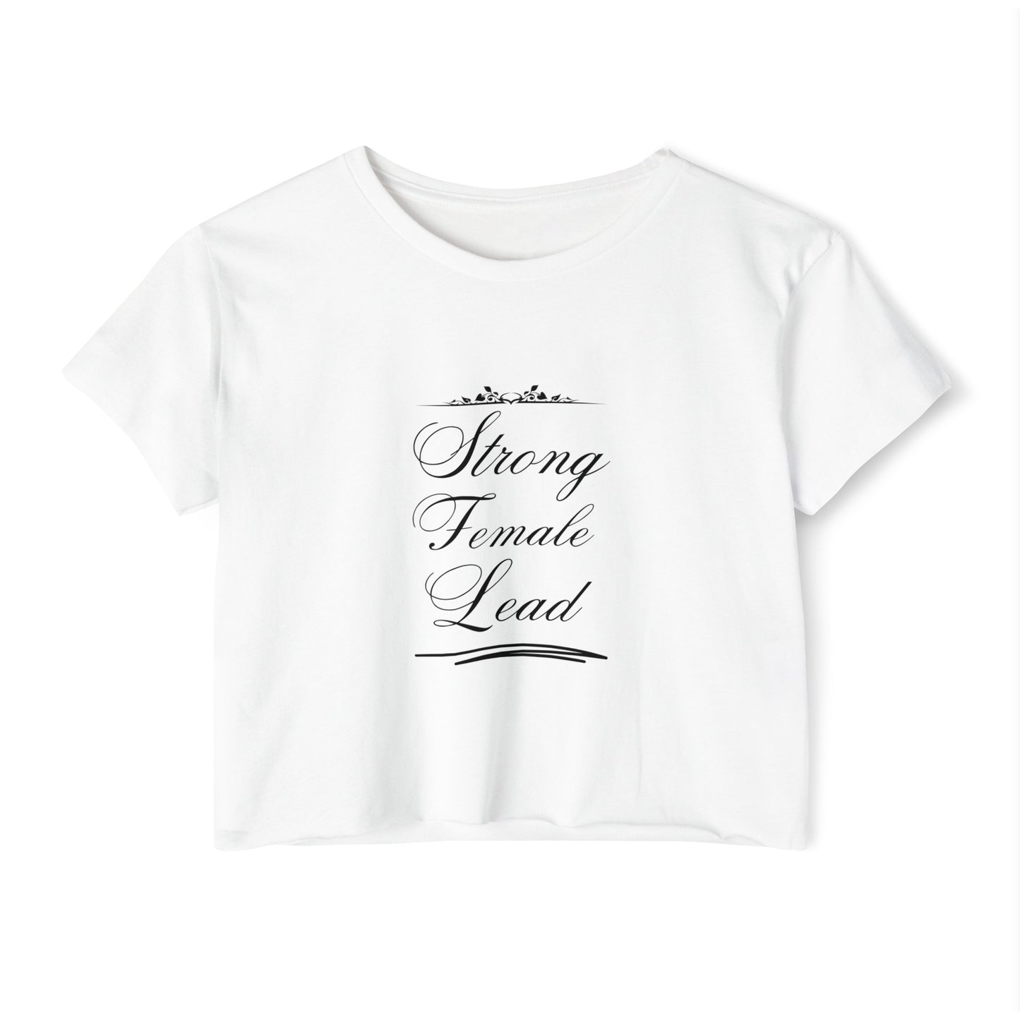 strong women never Women's Festival Crop Top