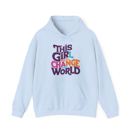 This Girl Will Change The World Unisex Heavy Blend™ Hooded Sweatshirt