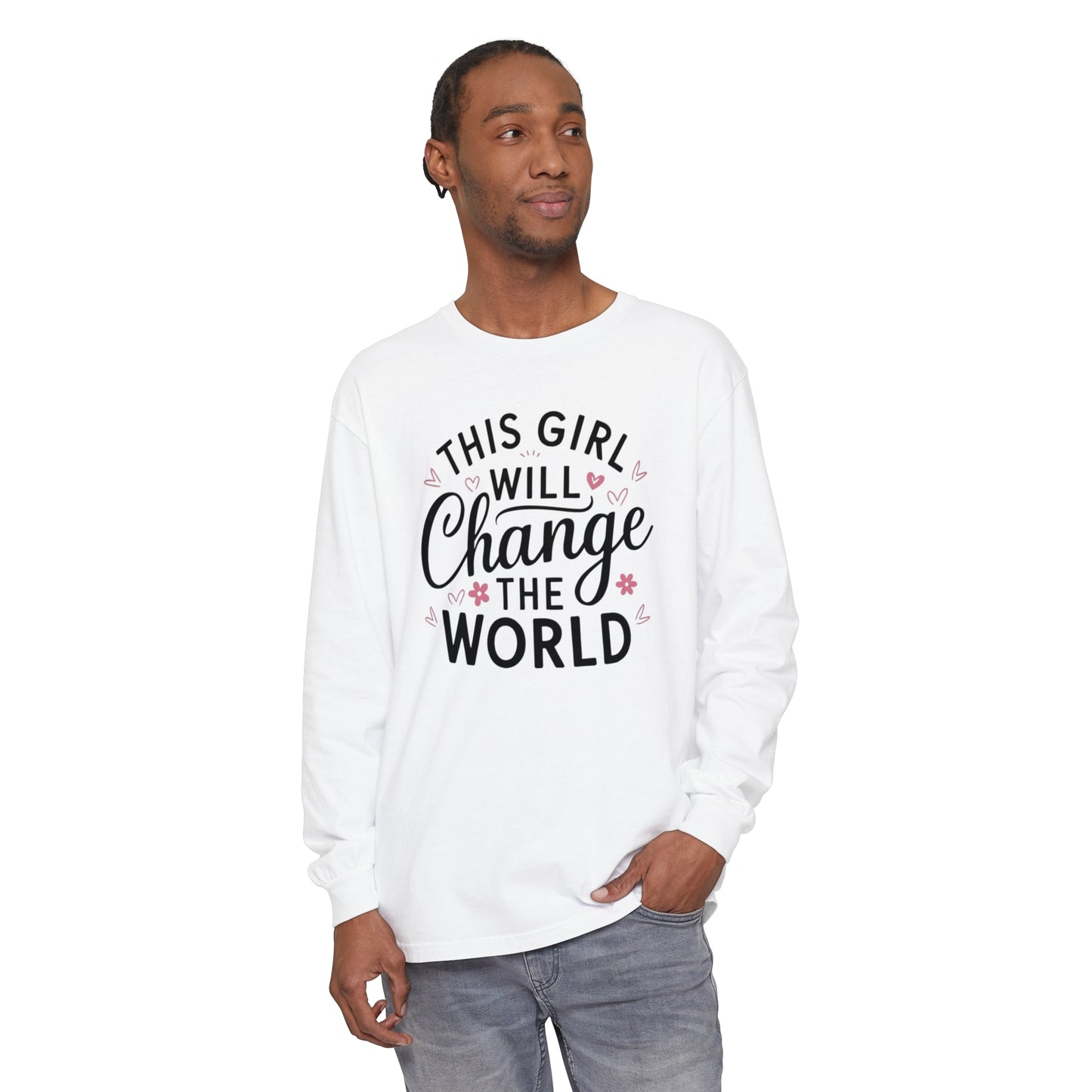 This Girl Garment-dyed Long Sleeve T-Shirt