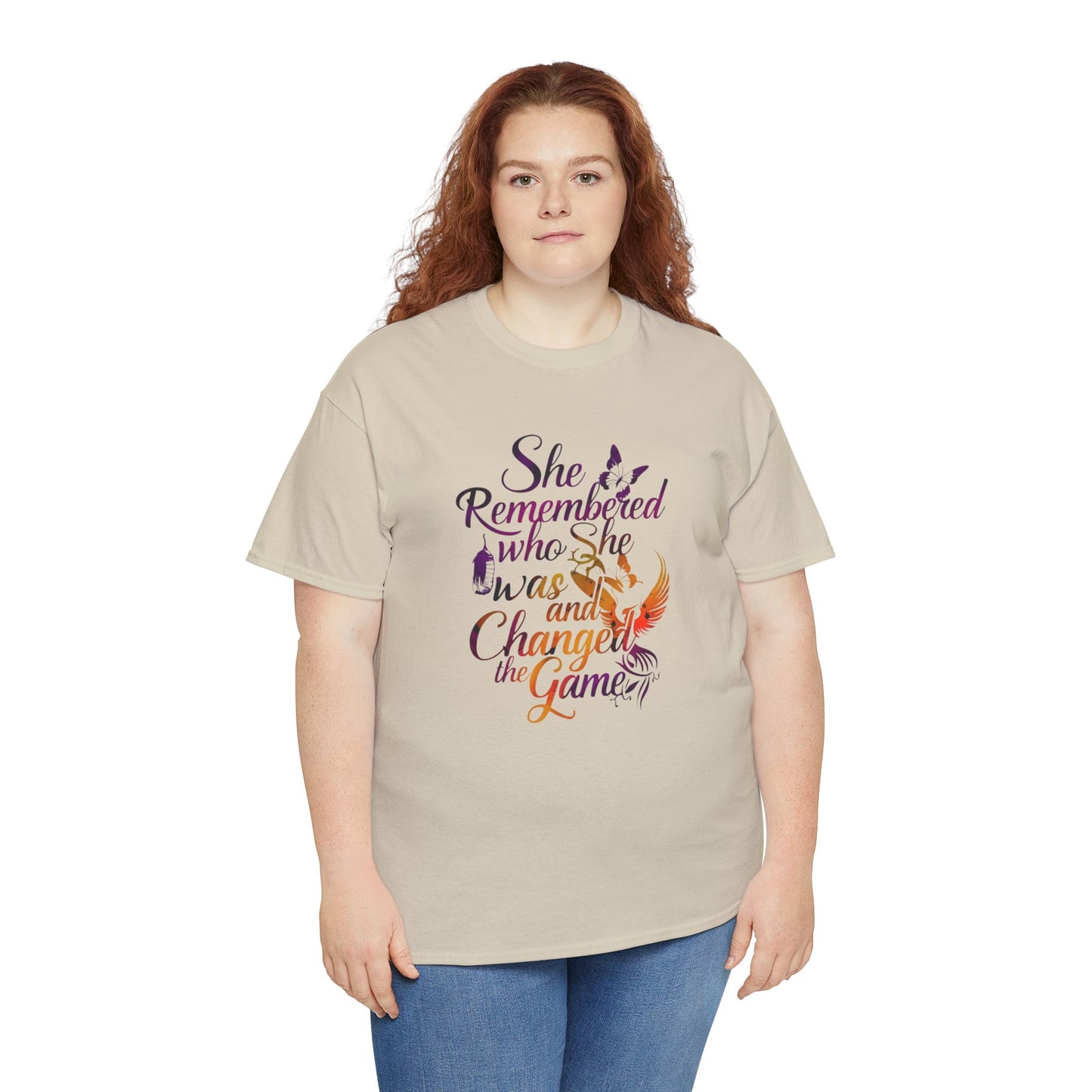 She Remembered Who She Was T Shirt with Hearts