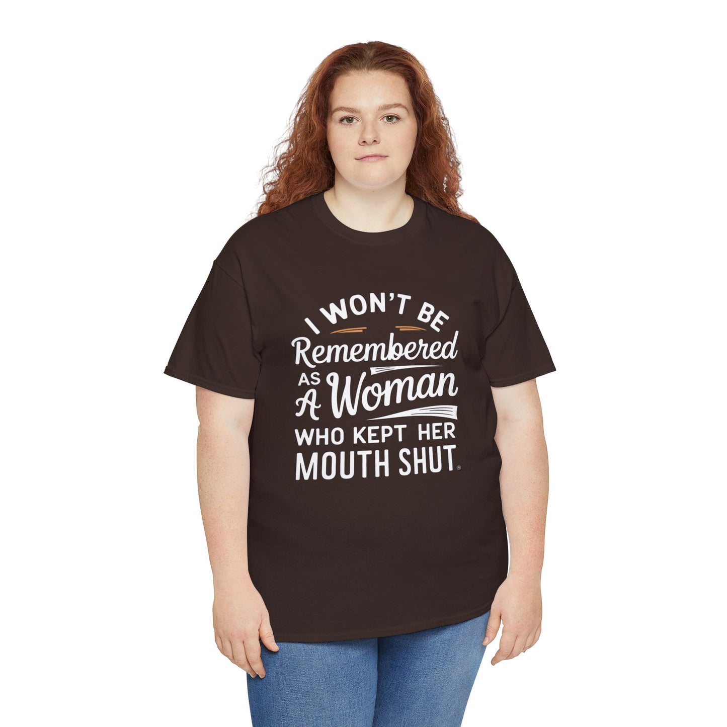I WON'T Be Printed  T Shirt with Hearts