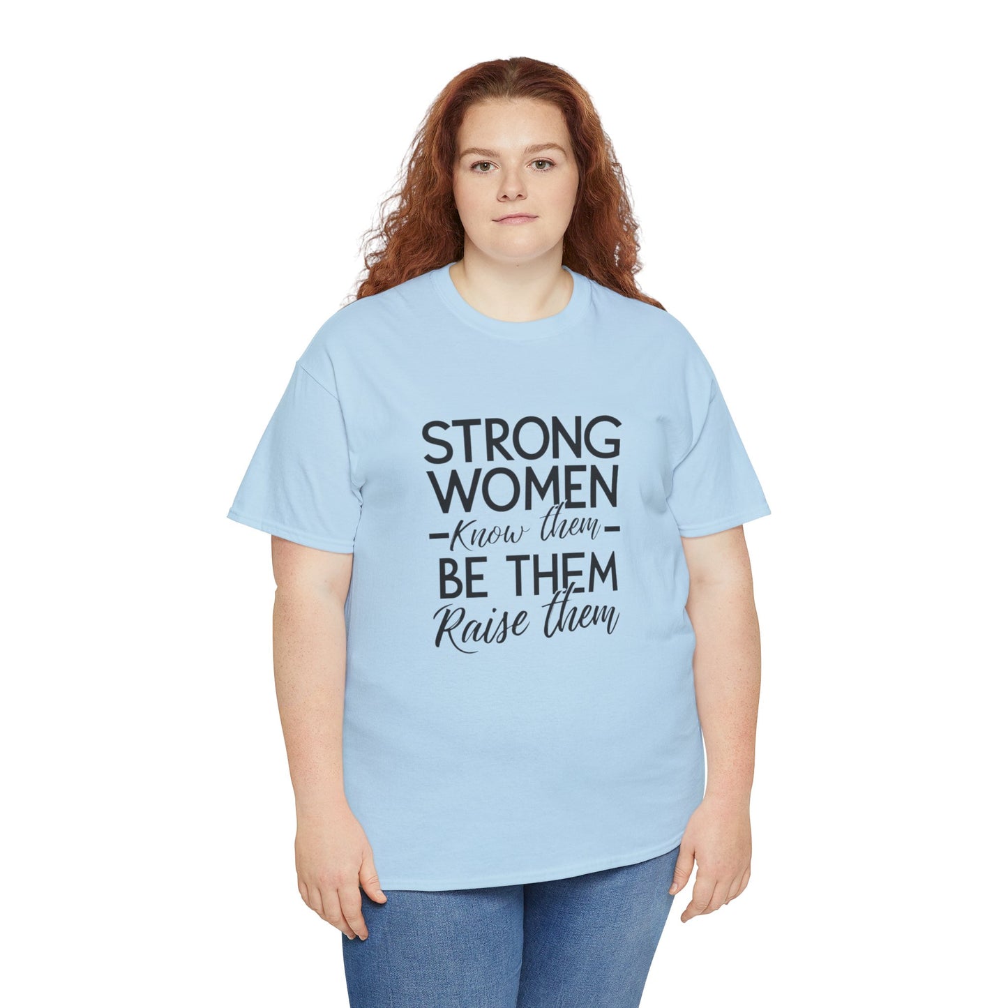 Strong Women Printed T Shirt with Hearts