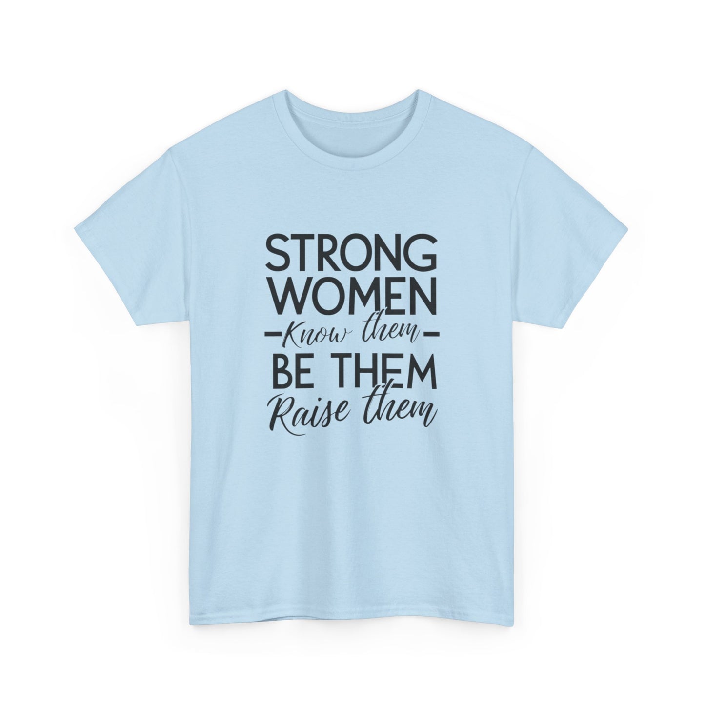 Strong Women Printed T Shirt with Hearts