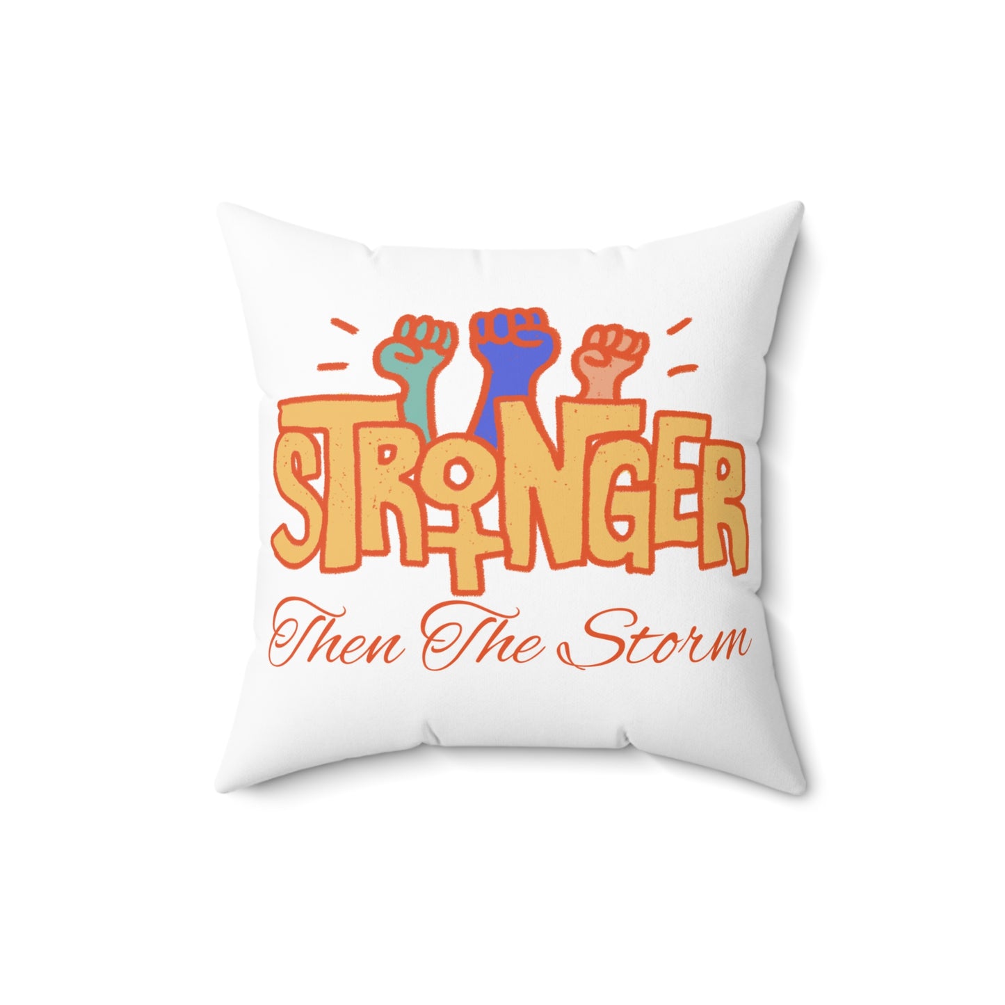 Stronger Spun Polyester Square Pillow