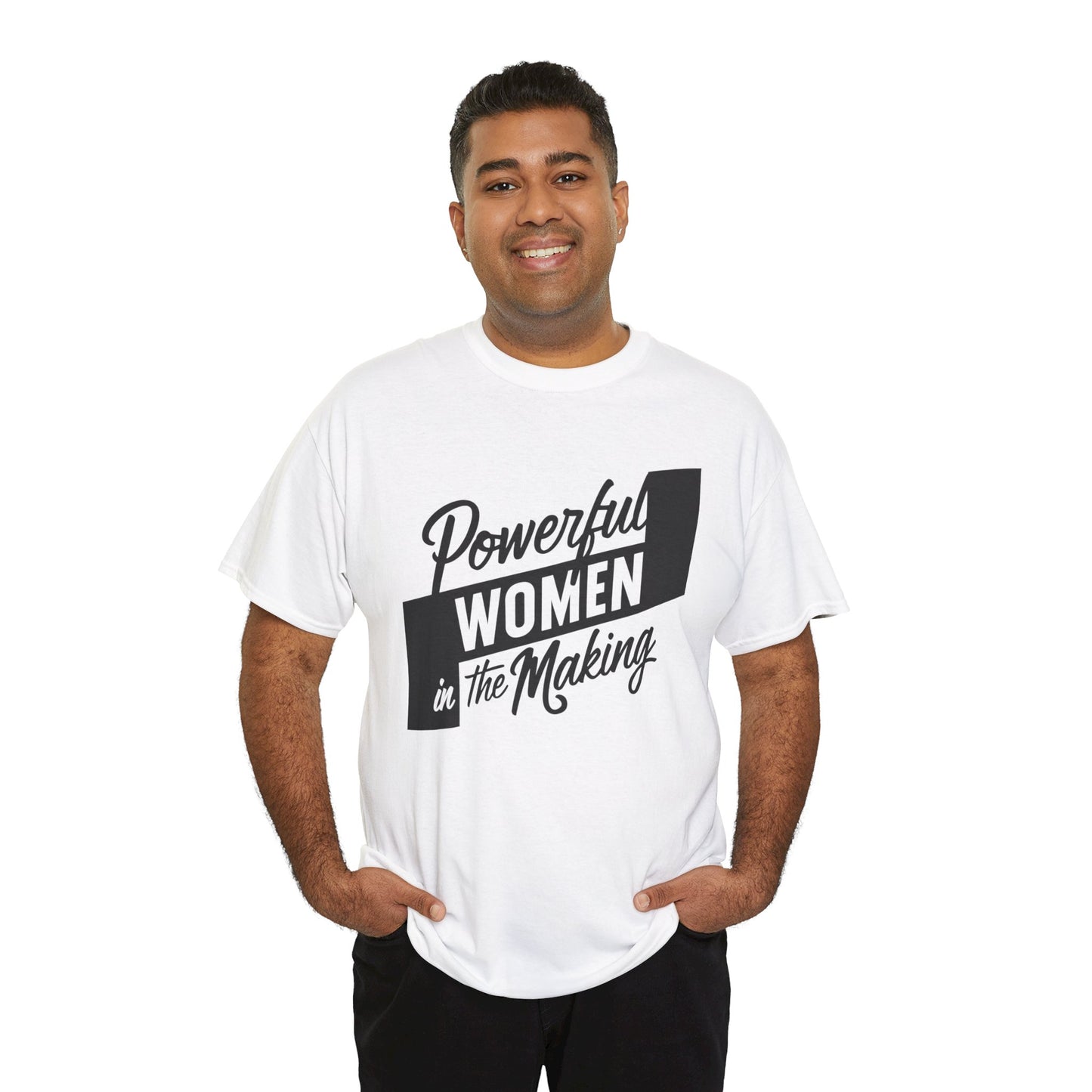 Powerful Women Printed T Shirt with Hearts