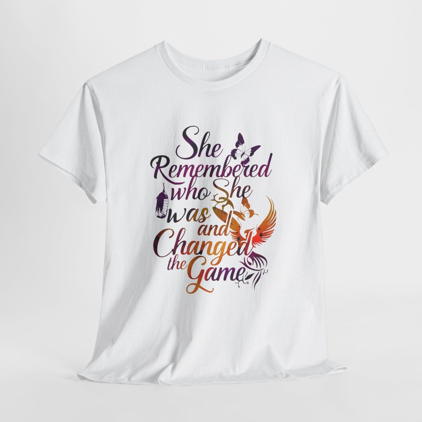 She Remembered Who She Was T Shirt with Hearts