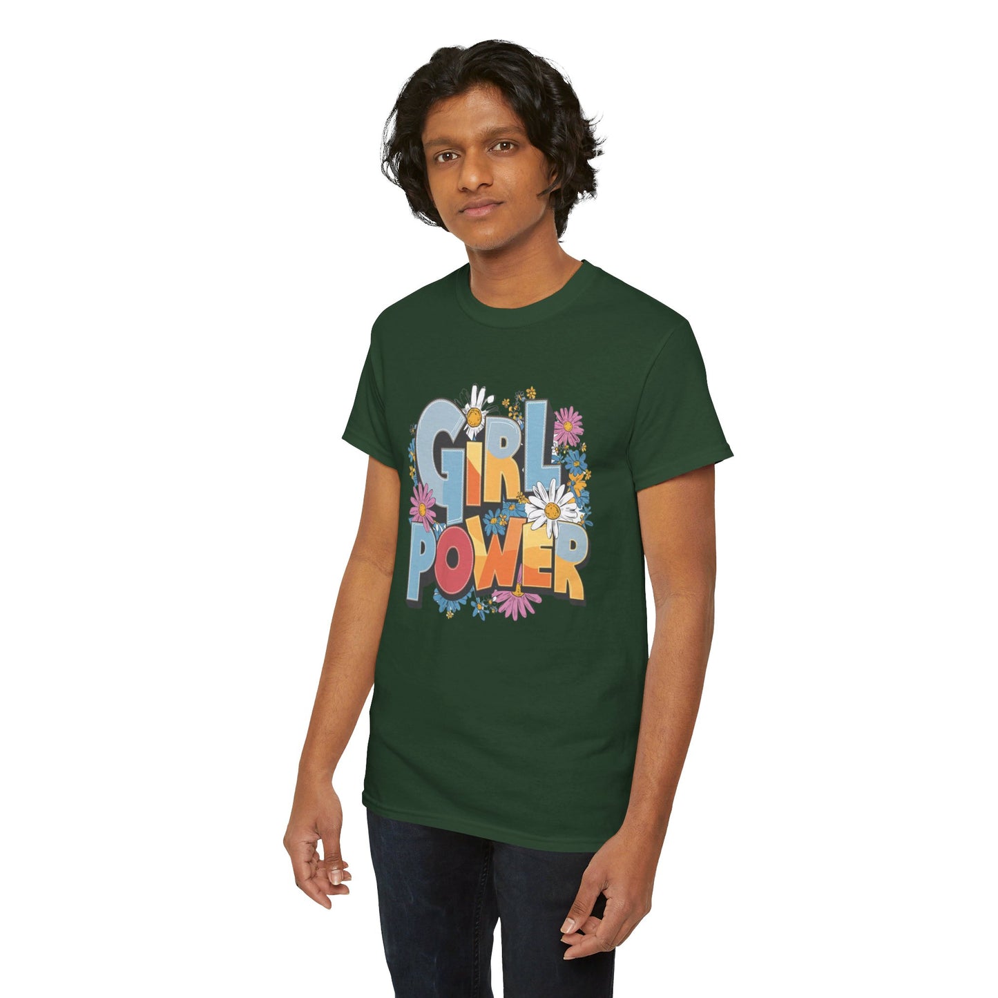 Girl Power Women Heavy Cotton Tee