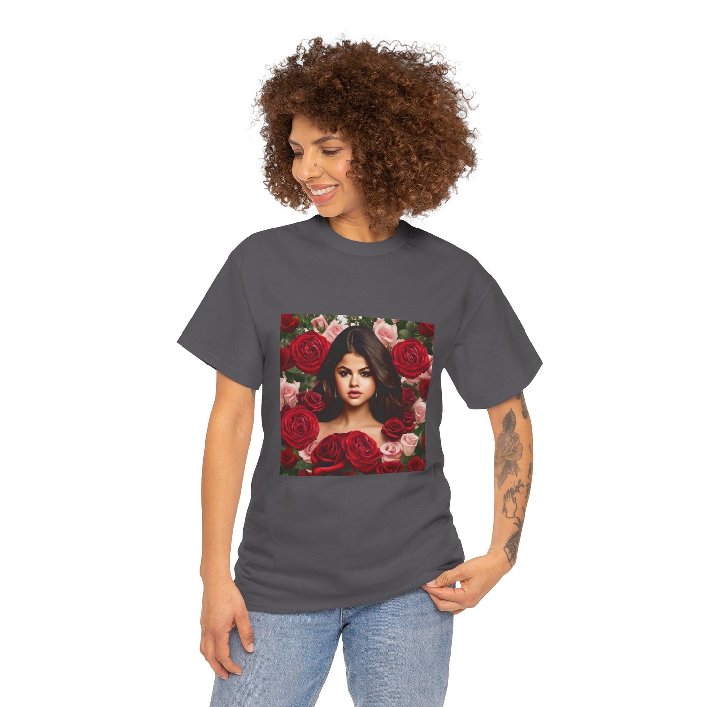Selena Gomez T Shirt with Hearts