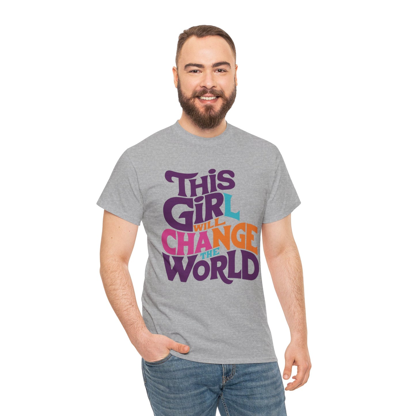 This Girl Printed  T Shirt with Hearts