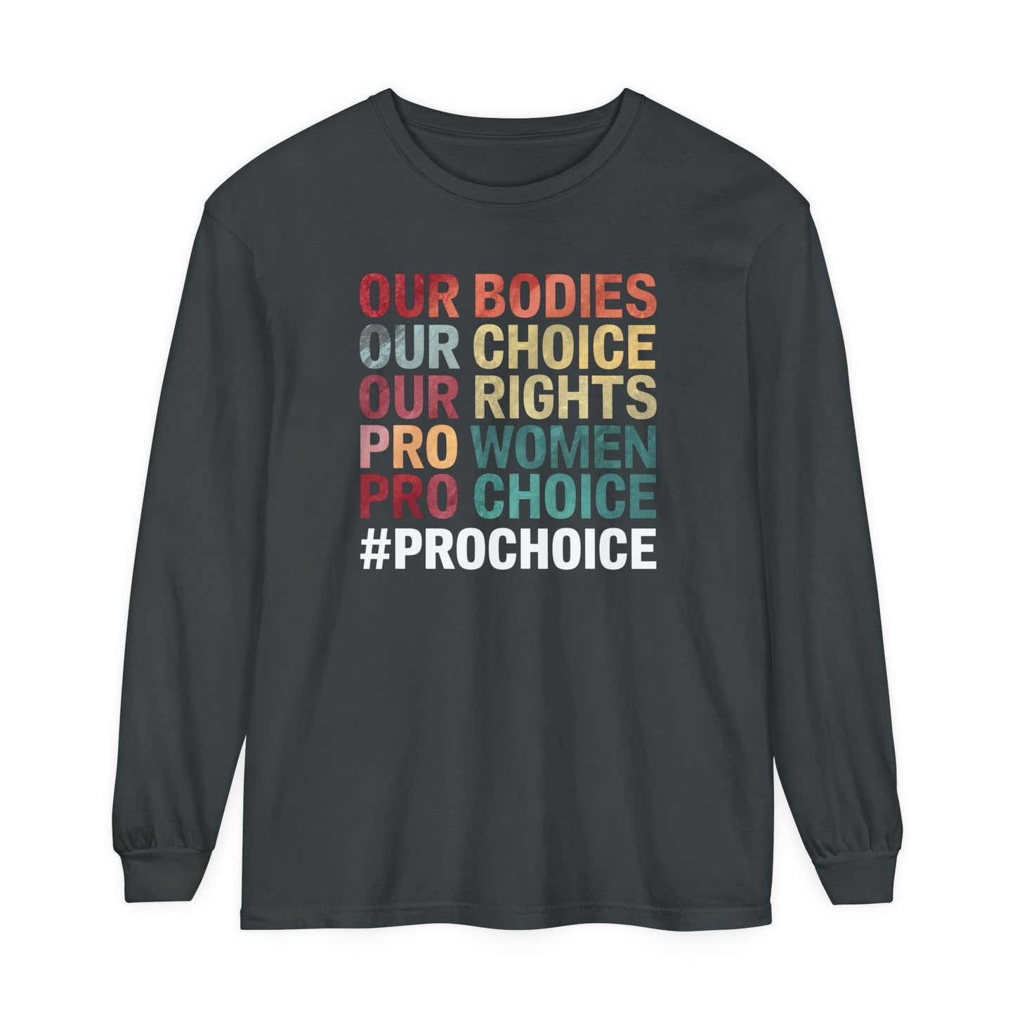 Our Bodies Women Garment-dyed Long Sleeve T-Shirt