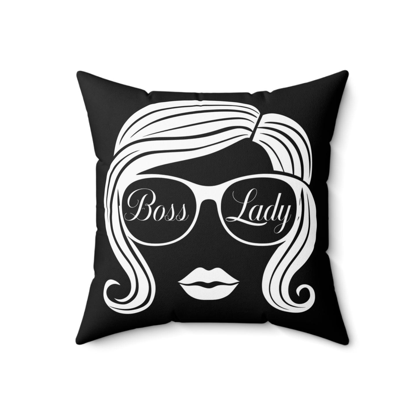 Boss Lady Spun Polyester Square Pillow