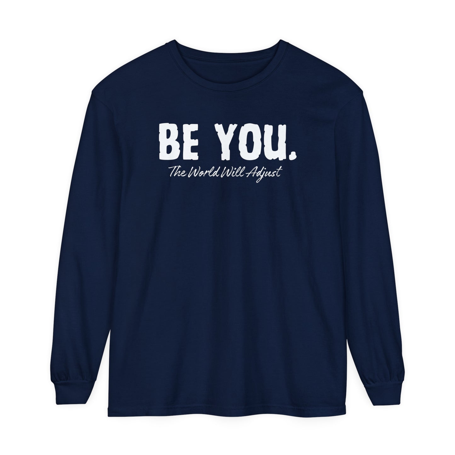 Be You Women Garment-dyed Long Sleeve T-Shirt