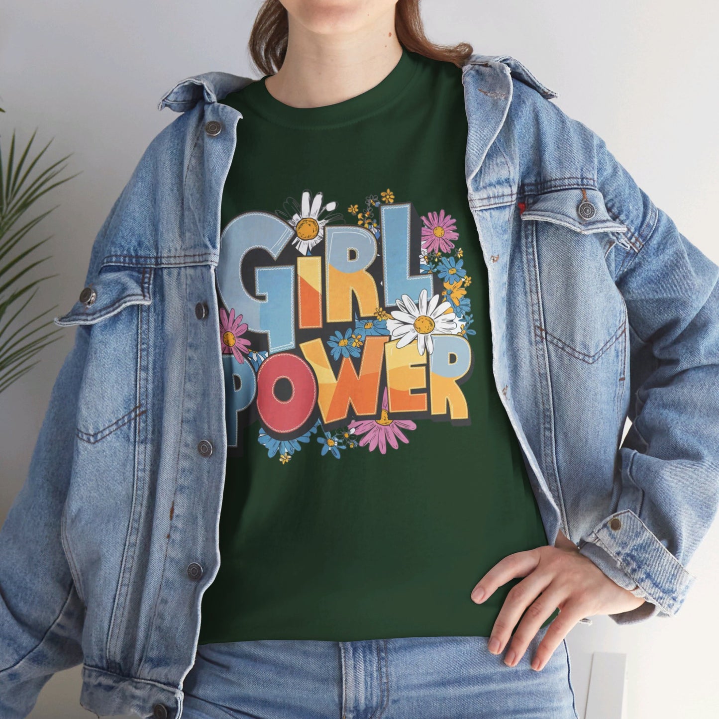 Girl Power Women Heavy Cotton Tee