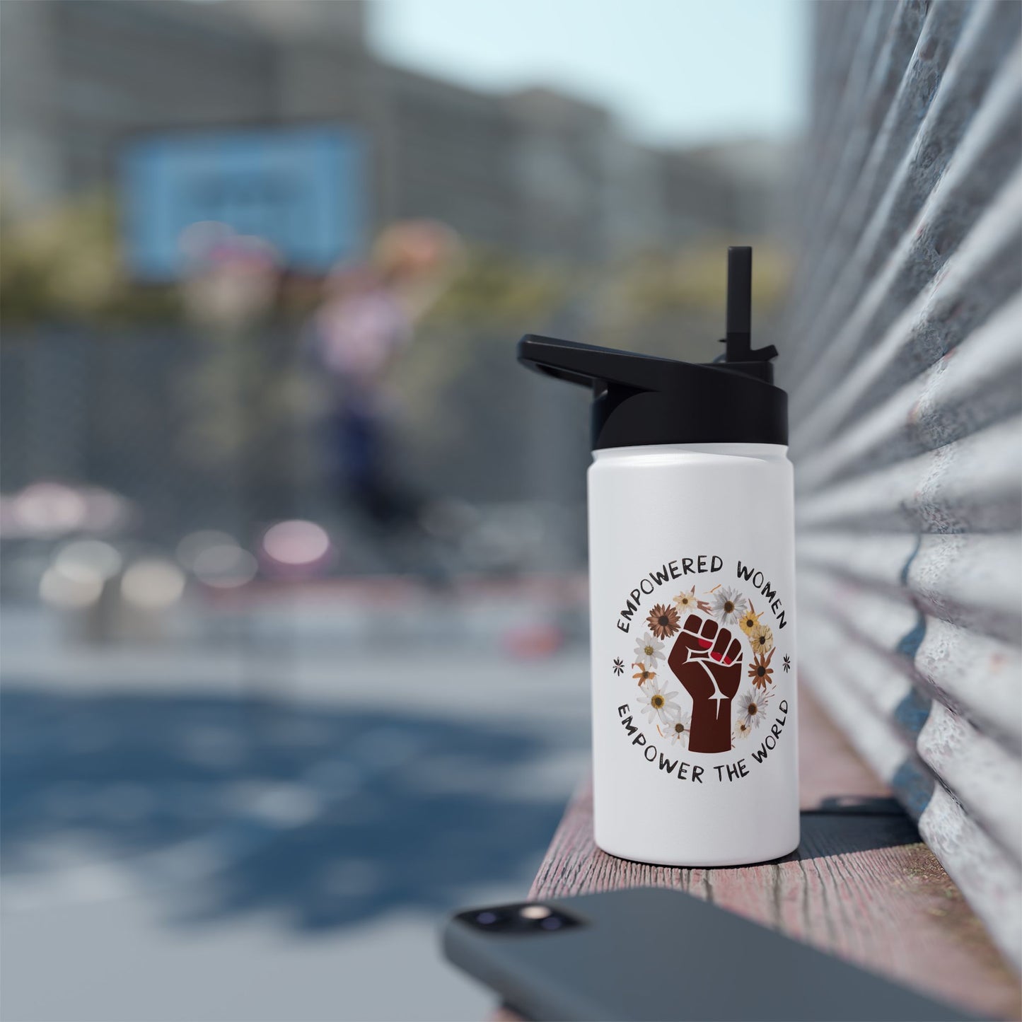 Empowered Women   Stainless Steel Water Bottle, Standard Lid