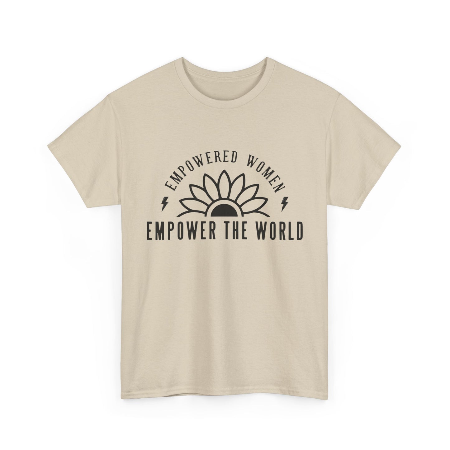 Empowered Women Printed T Shirt with Hearts