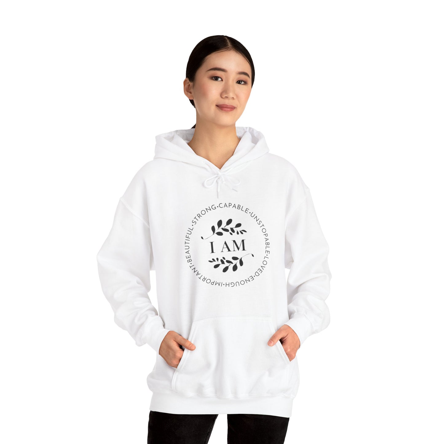 I AM Unisex Heavy Blend™ Hooded Sweatshirt