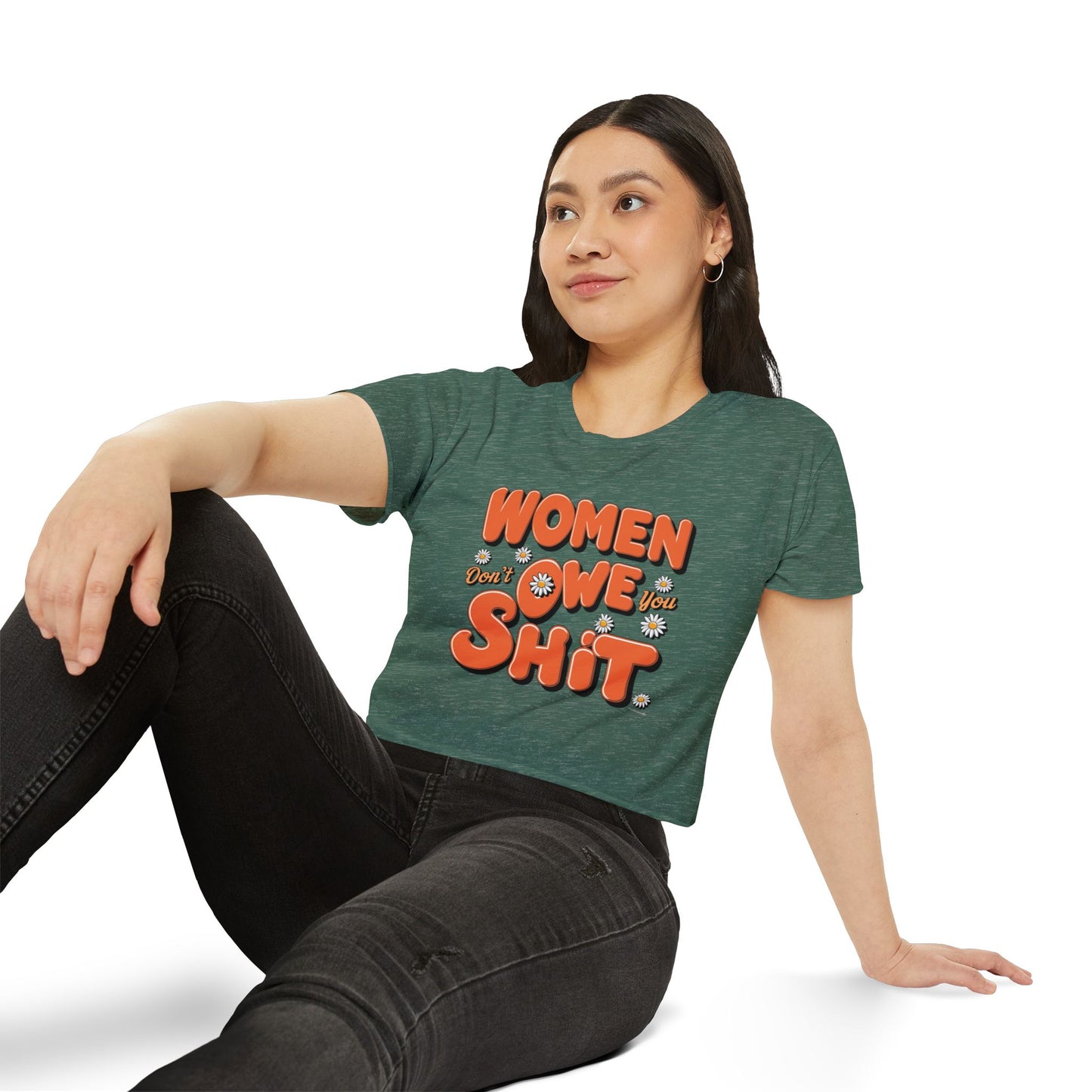 Women Don't Women's Festival Crop Top