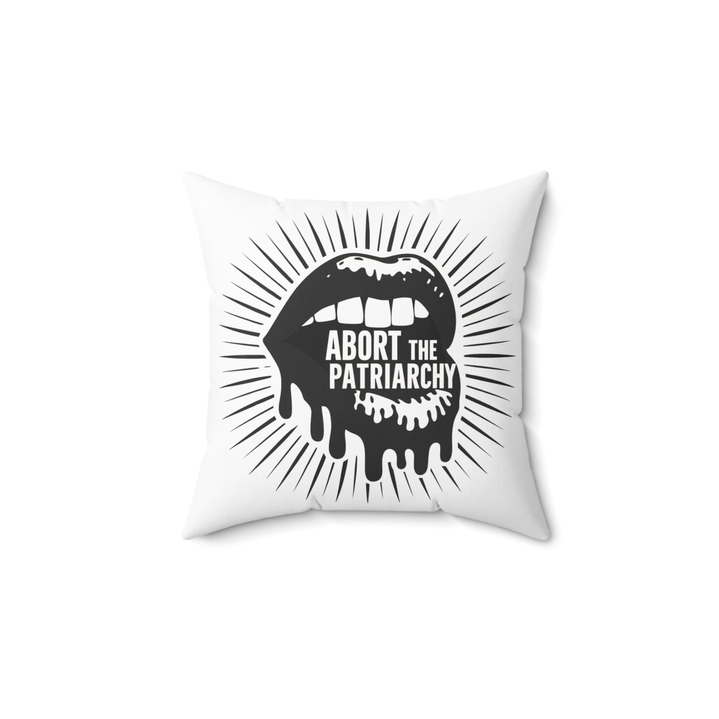 Abort The Spun Polyester Square Pillow
