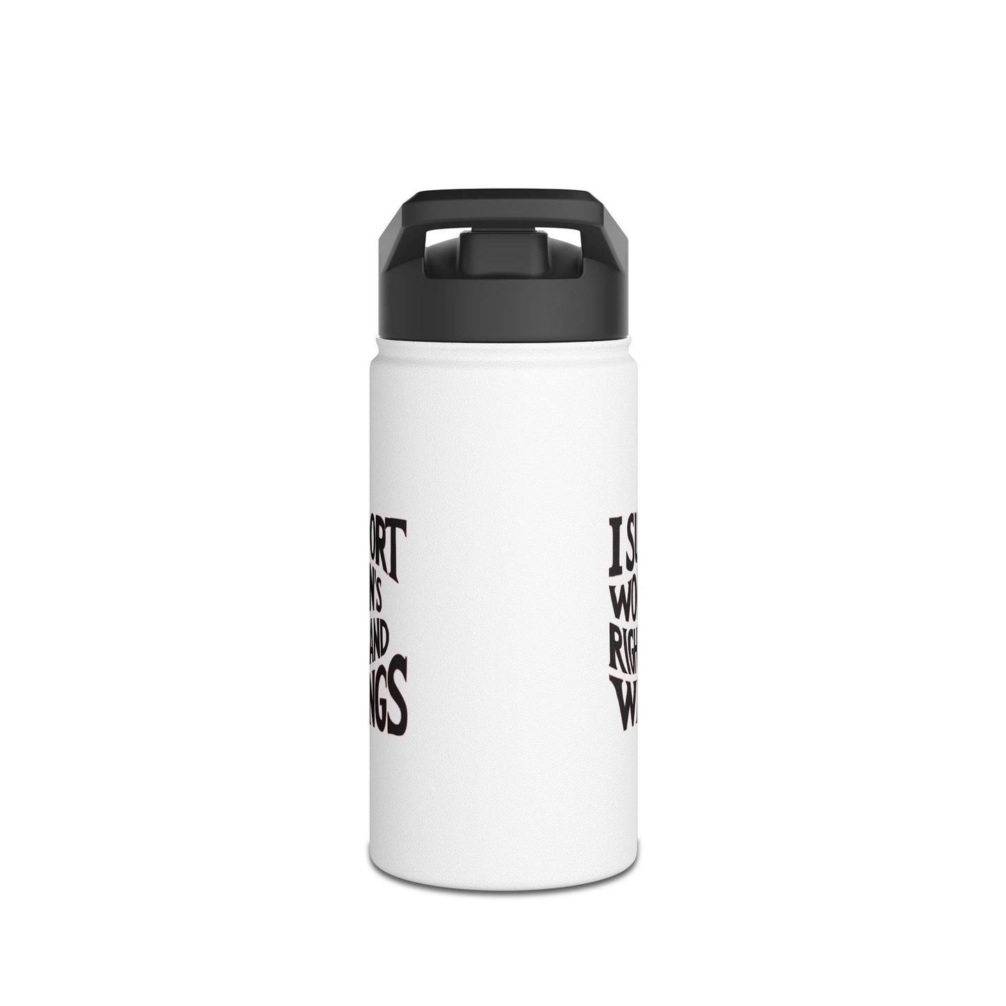 I Support  Stainless Steel Water Bottle, Standard Lid