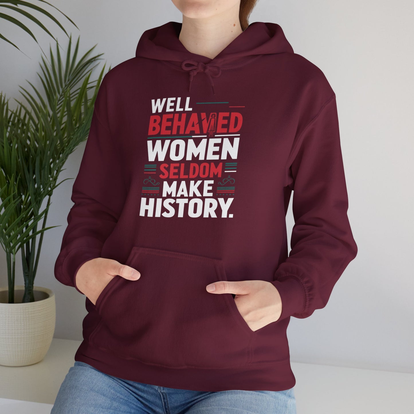Well Behaved Printed Unisex Heavy Blend™ Hooded Sweatshirt