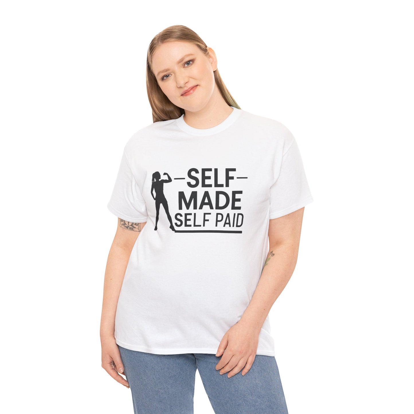 Self Made Printed T Shirt with Hearts