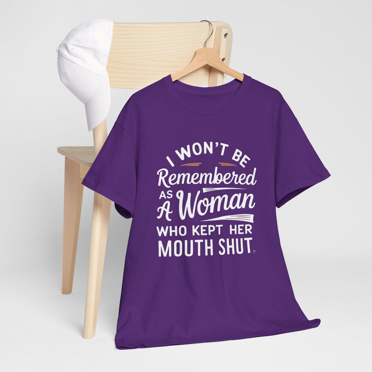 I WON'T Be Printed  T Shirt with Hearts