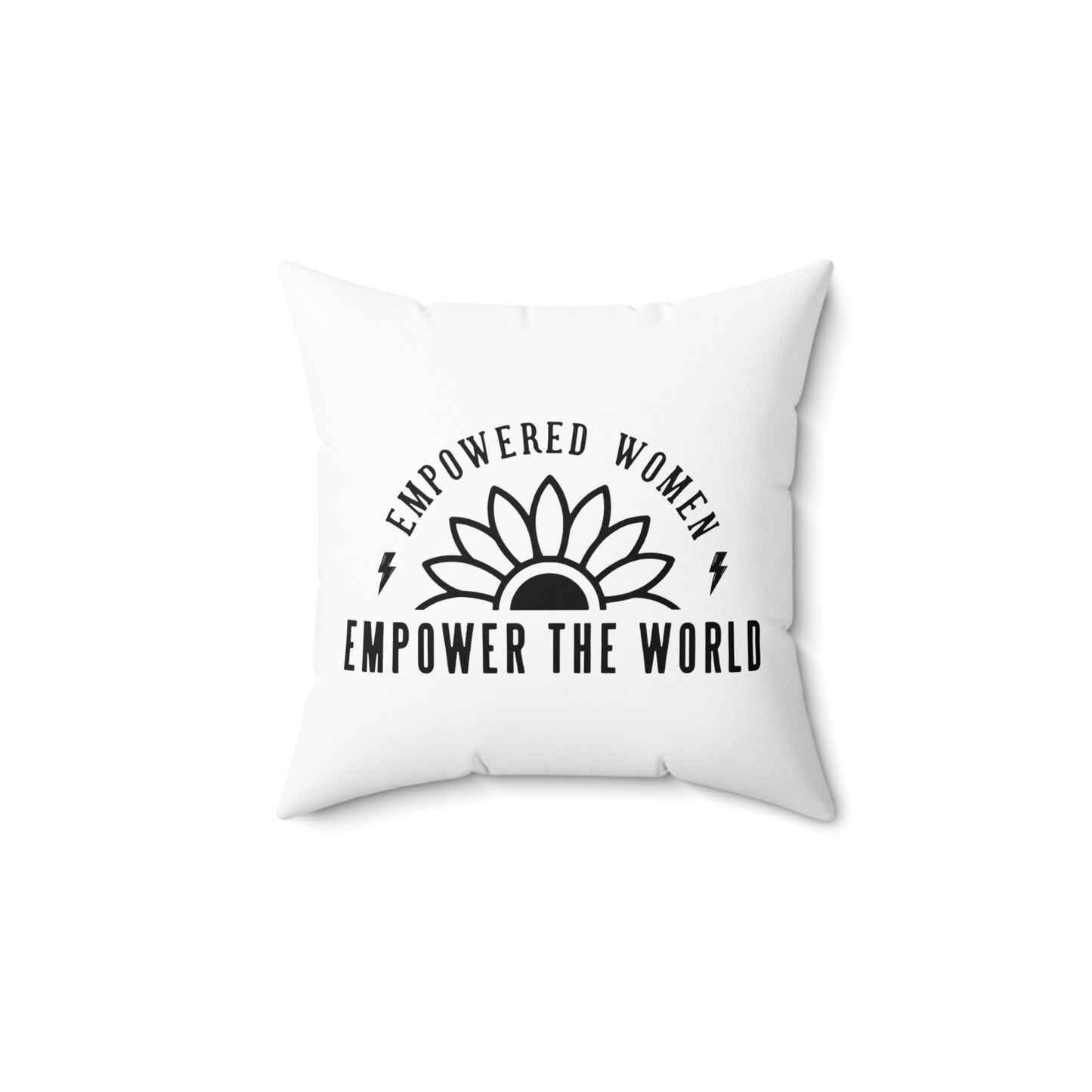 Empowered Spun Polyester Square Pillow