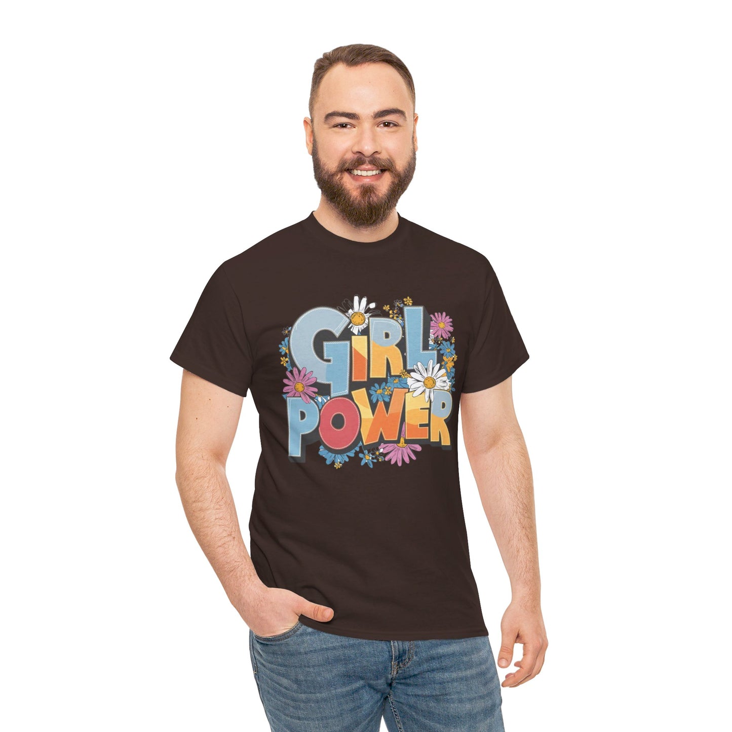 Girl Power Women Heavy Cotton Tee