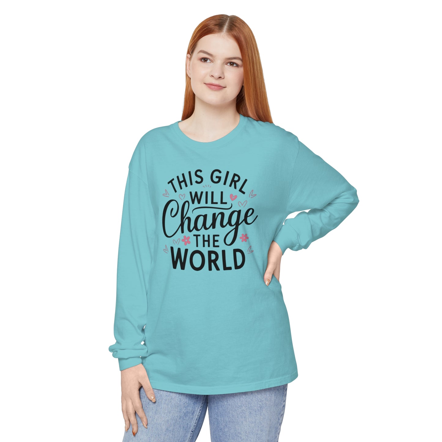 This Girl Garment-dyed Long Sleeve T-Shirt