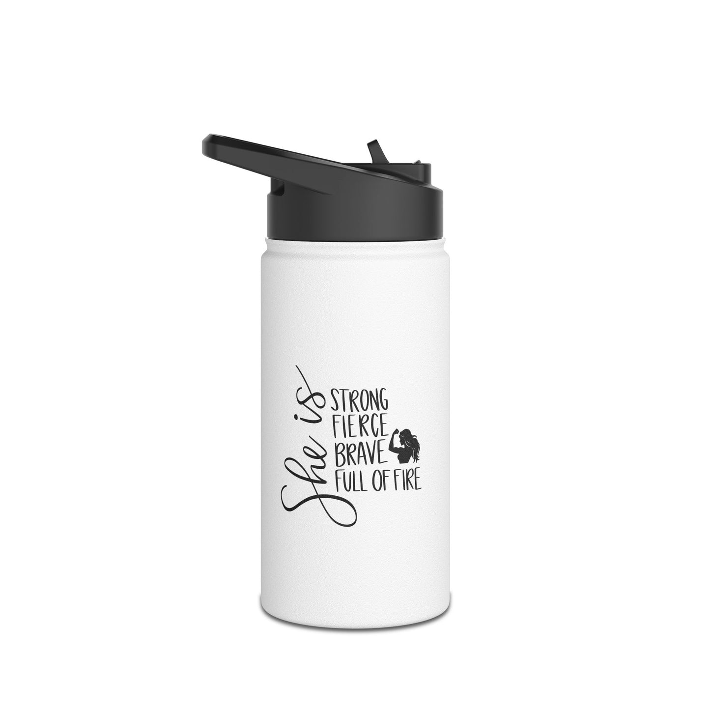 Strong Stainless Steel Water Bottle, Standard Lid
