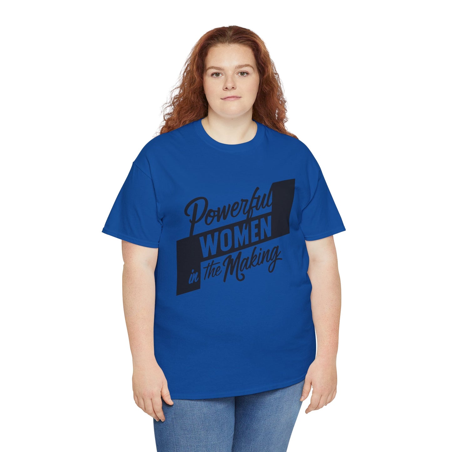 Powerful Women Printed T Shirt with Hearts